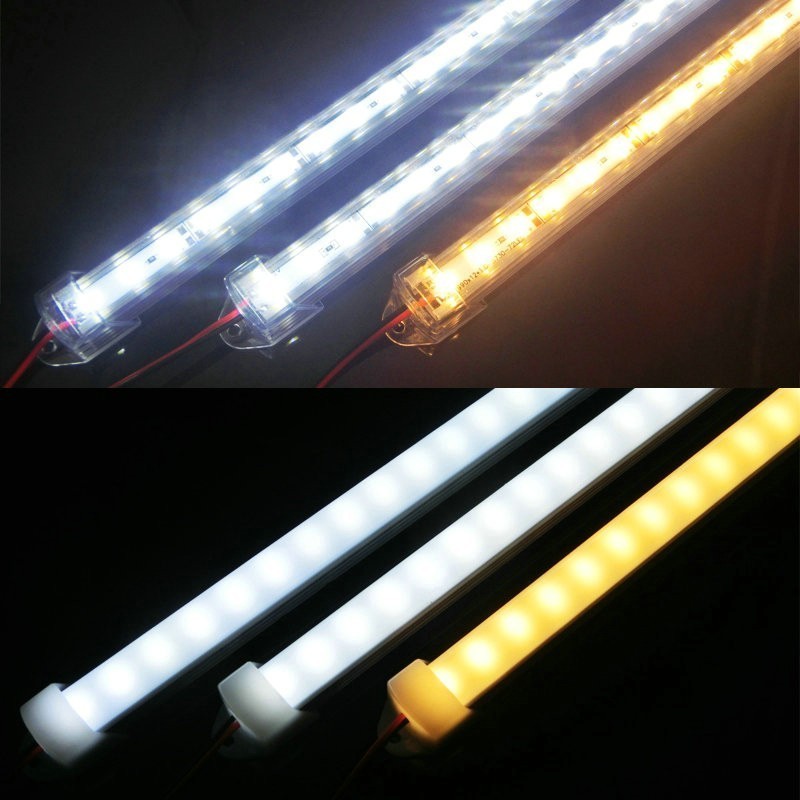 50CM 100CM  LED Bar Light 5730 5630 36LEDs DC12V Hard LED Strip Bar Light 5730 with U Aluminium shell +pc cover