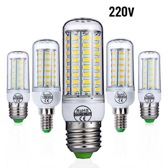 E27 LED Lamp E14 LED Bulb SMD5730 220V Corn Bulb 69LEDs Chandelier Candle LED Light For Home Decoration