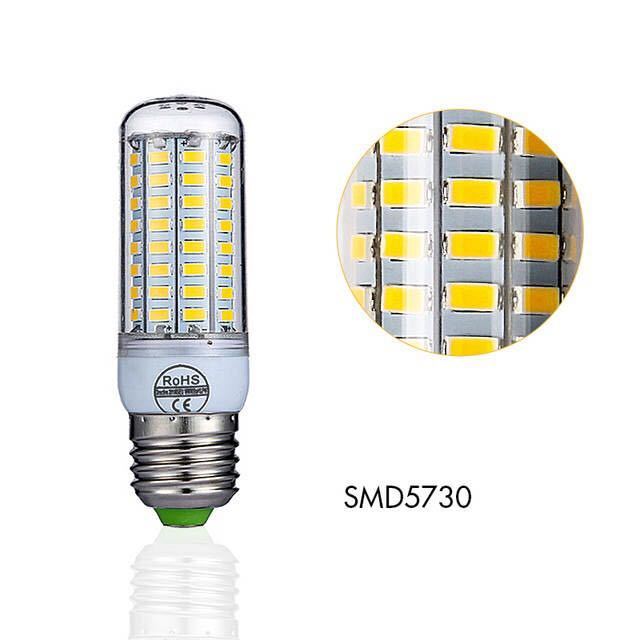 E27 E14 LED Bulb 220V LED Lamp SMD5730 Corn Bulb  69LEDs Light Chandelier For Home Living Room Indoor Decoration