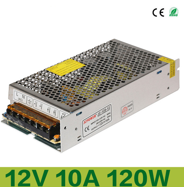 120W Power Supply 12vdc 10a psu for led screen displaying