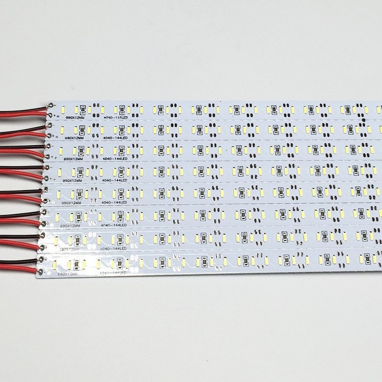 Factory wholesale Super brightness SMD 4014 LED hard Bar 144LEDs/M LED hard Strip DC 12V 4014 LED Tube Hard LED Strip