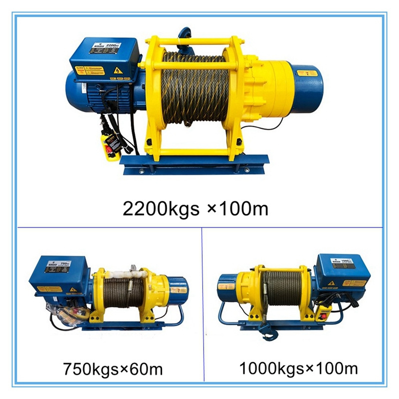 Allman WEG Motor M5 High Working Duty Industry Machinery Cable Winch 220V 3 Ton Electric Winch 380V