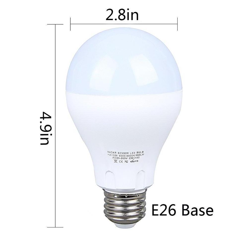 Allmay 4W 7W  9W sensor bulb E27 B22 Microwave motion sensor LED Bulb for corridor hallway staircase