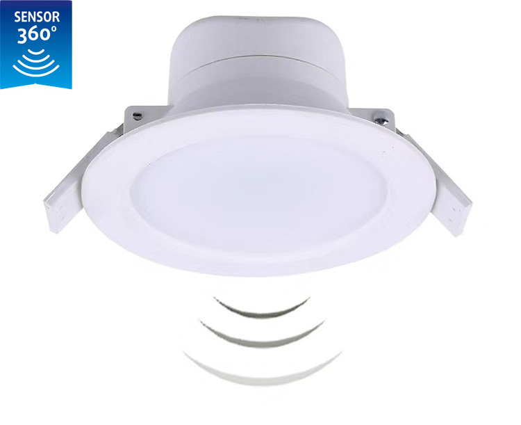 6inch 10W Cutout 170mm On / Off Sensor Equipped LED Recessed Downlight with Microwave Motion Sensor