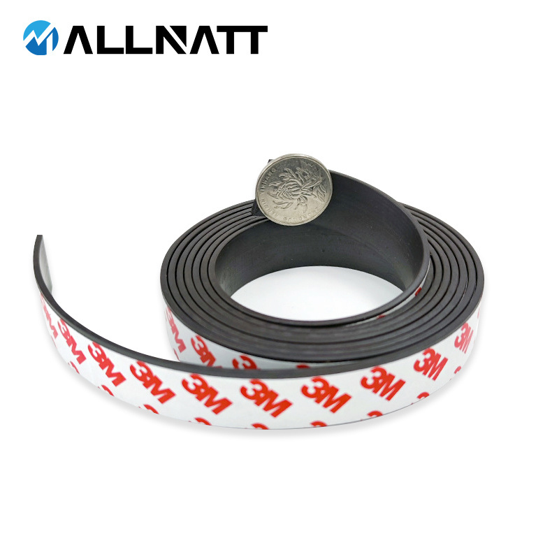 Wholesale Hot Sale Rusty Smfen Strip Flexible Magnetic Material Magnet Roll Rubber Magnetic Strip for Packaging Boxes