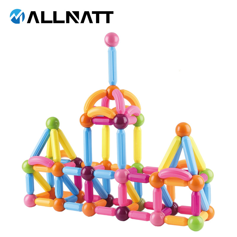 Wholesale Hot Style 3D Puzzle Educational Ball Magnet Toy Safe Magnetic Balls And Rods Building Sticks for Children DIY