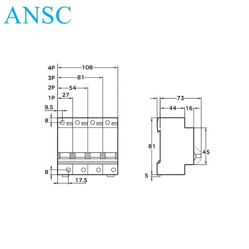 Cheap air main switch 1P C120H circuit breaker