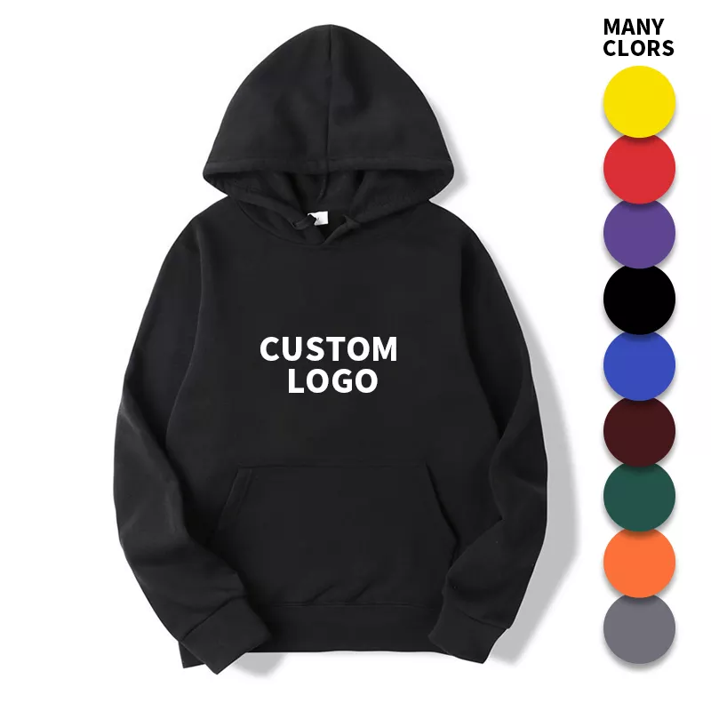 2023 Hot seller High Quality sublimation hoodies Thick Blank Plain USA size Pullover Men's Hoodies With Custom Logo