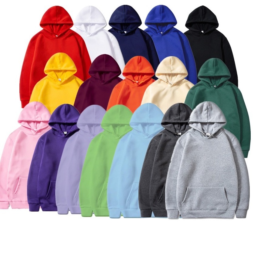 Factory wholesale Cheap blank hoodies custom logo embroidered private label oem plus size men's hoodies with Screen Print