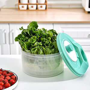 High Quality Fruits and Vegetables Strainer Manual Dryer Tools High Capacity Quick Dry Salad Spinner