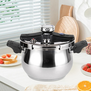 High Quality 6L Easy Locking Pressure Canner Cocotte Minute Polished Cookware Cooking Pot 304 Stainless Steel Pressure Cooker