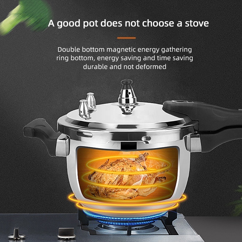 Hot Sell Energy Saving Gas And Induction Cooker Polished Pot Eco-friendly Stainless Steel Pressure Cooker