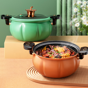 Good Quality 28CM Large Capacity Iron Micro Pressure Cooking Pot Maifan Stone Non-stick Coating Micro Pressure Cooker