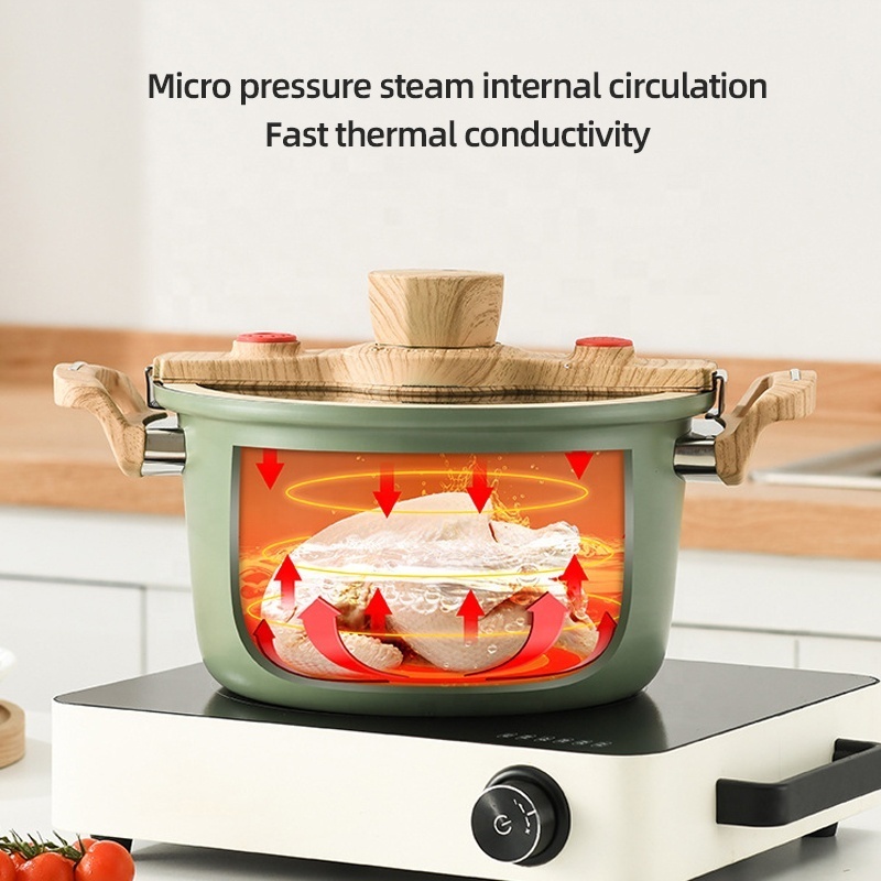 Hot Sale Cookware Cooking Pot Pressure Cooker Kitchen Nonstick Aluminum Micro Pressure Cookers