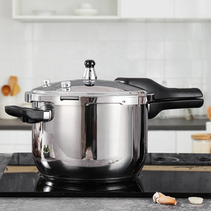 New Arrival Cookware Multisize Kitchen Cooking Pot Double Bottom Induction Pressure Pot Stainless Steel Pressure Cooker