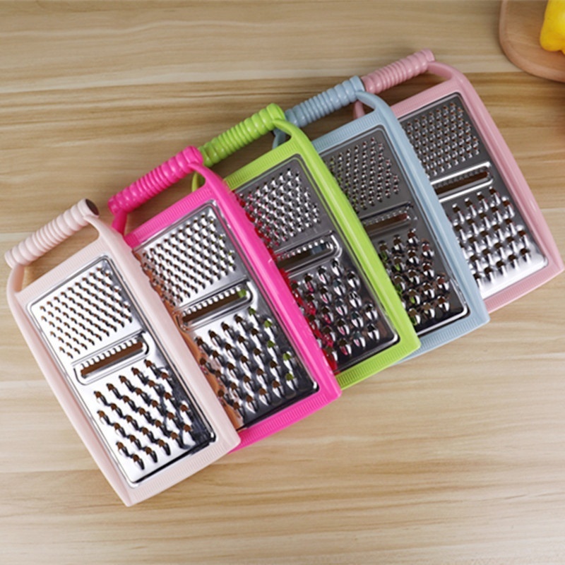 Colorful Multifunctional Vegetable Grater Slicer Julienne Peeler Stainless Steel Potato Fruit Peeler With Plastic Handle