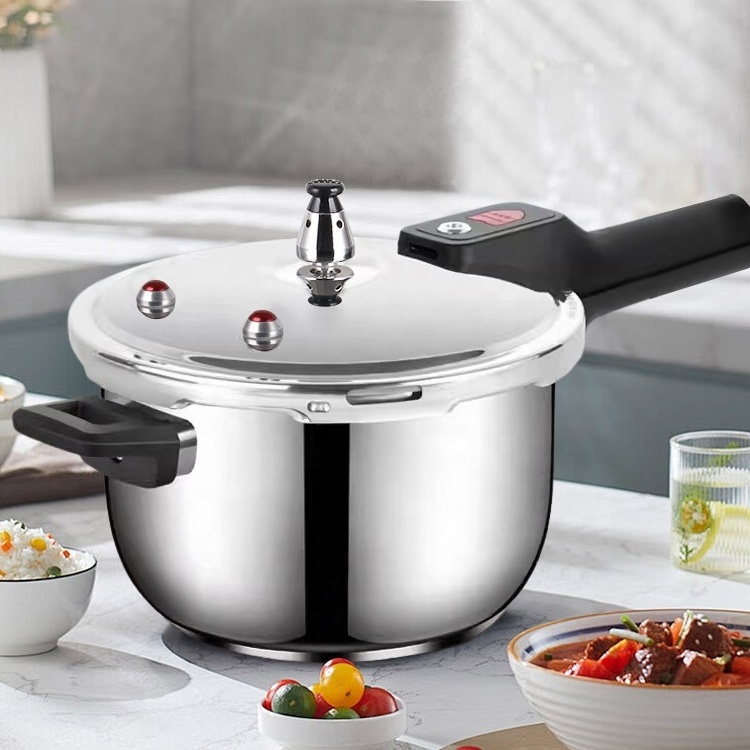 Mulisize Kitchen 12L High Pressure Cooking Pot 304 Stainless Steel Pressure Cooker With Anti-Scald Handle