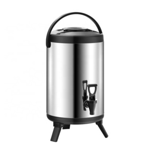 Hot Sale Hotel Milk Bucket Restaurant Use Insulation Stainless Steel Milk Tea Barrel Hot Tea Bucket With Tap