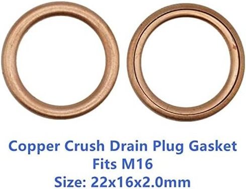 N138451 N138452 11026-00QAB 7903062003 11137546275 7703062062 Oil Drain Plug Gasket Copper Crush Washer gasket M16 Replace