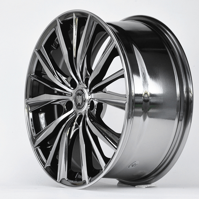 UNIRACING Brand 18*8.0 5*114.3  PVD BLACK/MF Wheels Face Car Aluminium Alloy  Casting 17 18 inch 7J 8J