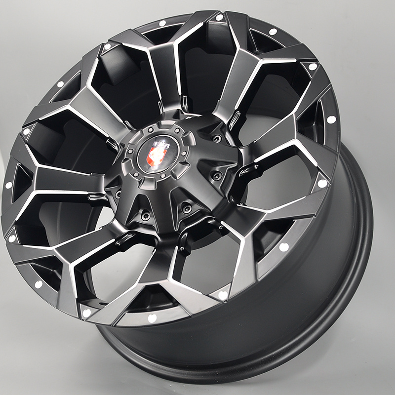 16 17 18 20 inch off-road modified upgraded wheel SUV 4x4 black 6 * 139.7/135 /114.3/130vintage mesh concave design5*127