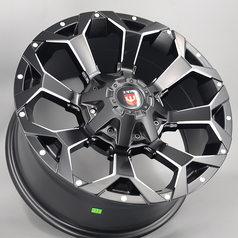 16 17 18 20 inch off-road modified upgraded wheel SUV 4x4 black 6 * 139.7/135 /114.3/130vintage mesh concave design5*127