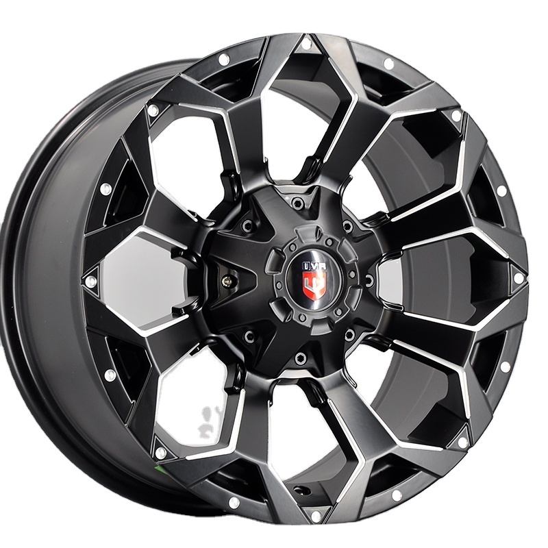 16 17 18 20 inch off-road modified upgraded wheel SUV 4x4 black 6 * 139.7/135 /114.3/130vintage mesh concave design5*127