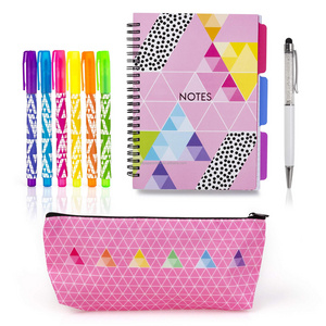 School Supplies for Kids - A5 Notebook, Ballpoint Pen with Stylus Stationery Set