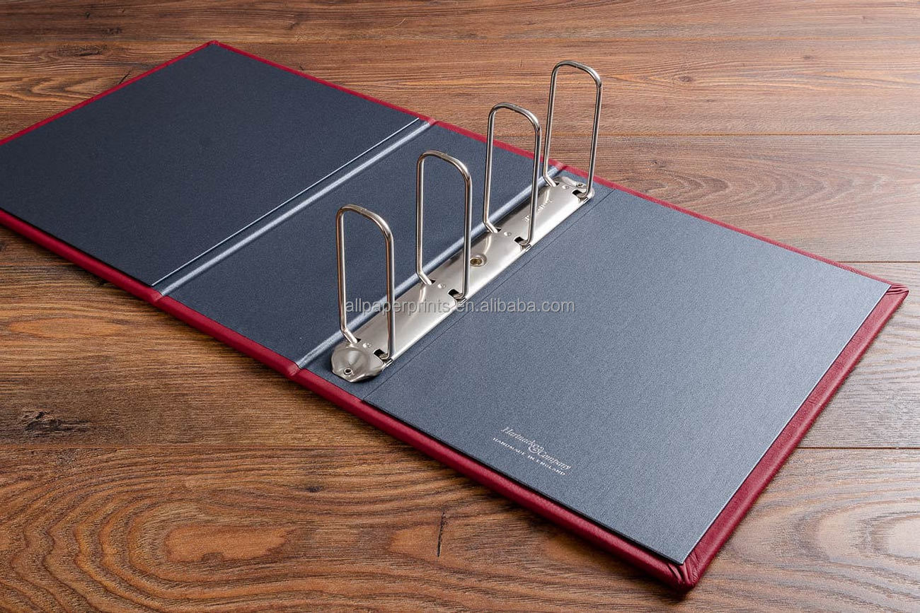 4 Ring cardboard 3  inch Hardcover Organizer presentation folder Binder ring binder