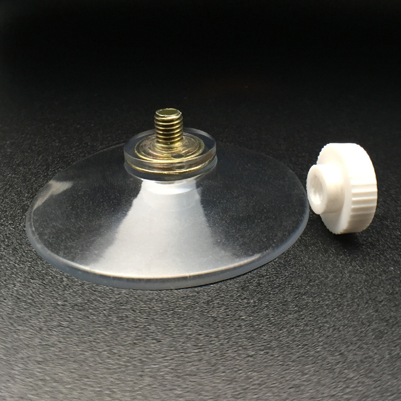 Metal Screw Suction Cup Plastic Knurled Nut PVC Suction Cup Glass Table Tops Rubber Silicone Suction Cups