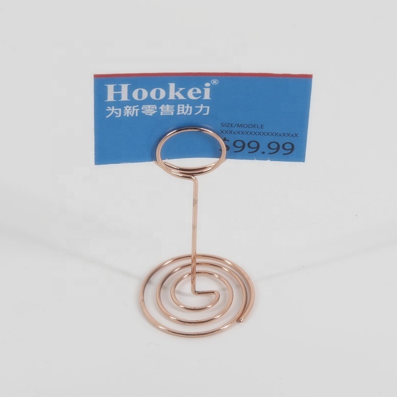 Table Number Card Photo Holder Stand Place Card Paper Menu Clips Metal Price Tag Holder Clip Label Holder