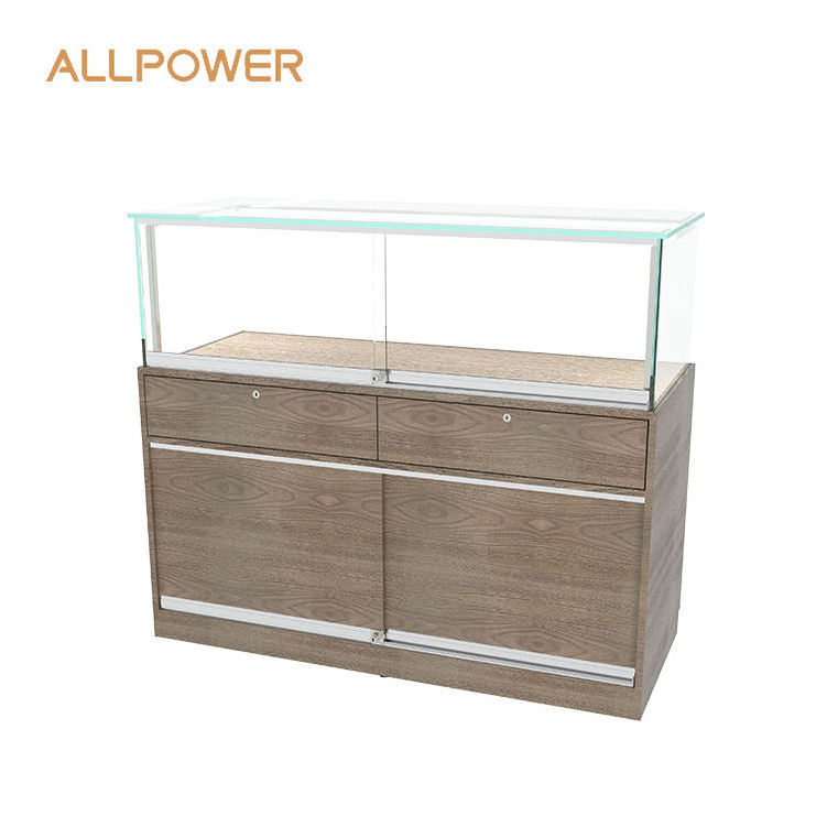 Tobacco Glass Counter dispensary Display Cabinet Shop Displays Showcase Tiered Display Cabinet For Shop