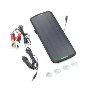 Portable Solar Powered Battery Maintainer For Car Motorcycle Boat Marine Trailer Tractor 12V battery charger