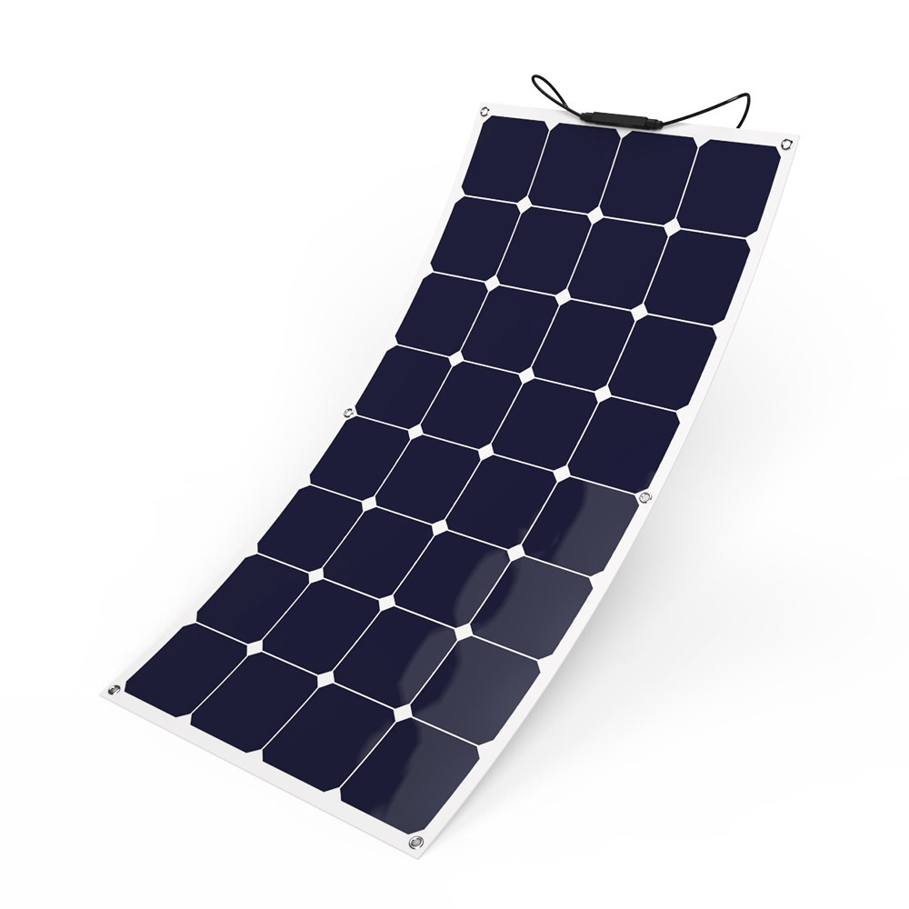 PET semi flexible small solar panels 18V Power Bank Charger with Charging Cable 100w Solar Panel