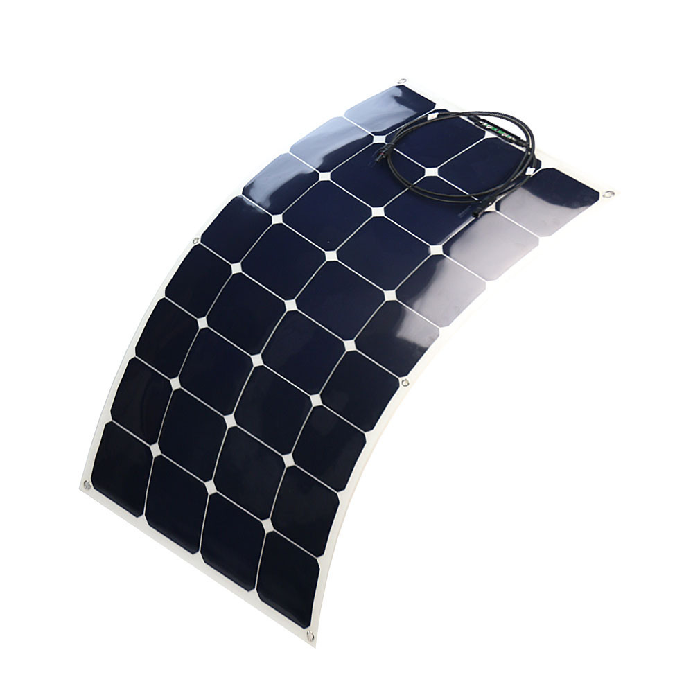 PET semi flexible small solar panels 18V Power Bank Charger with Charging Cable 100w Solar Panel