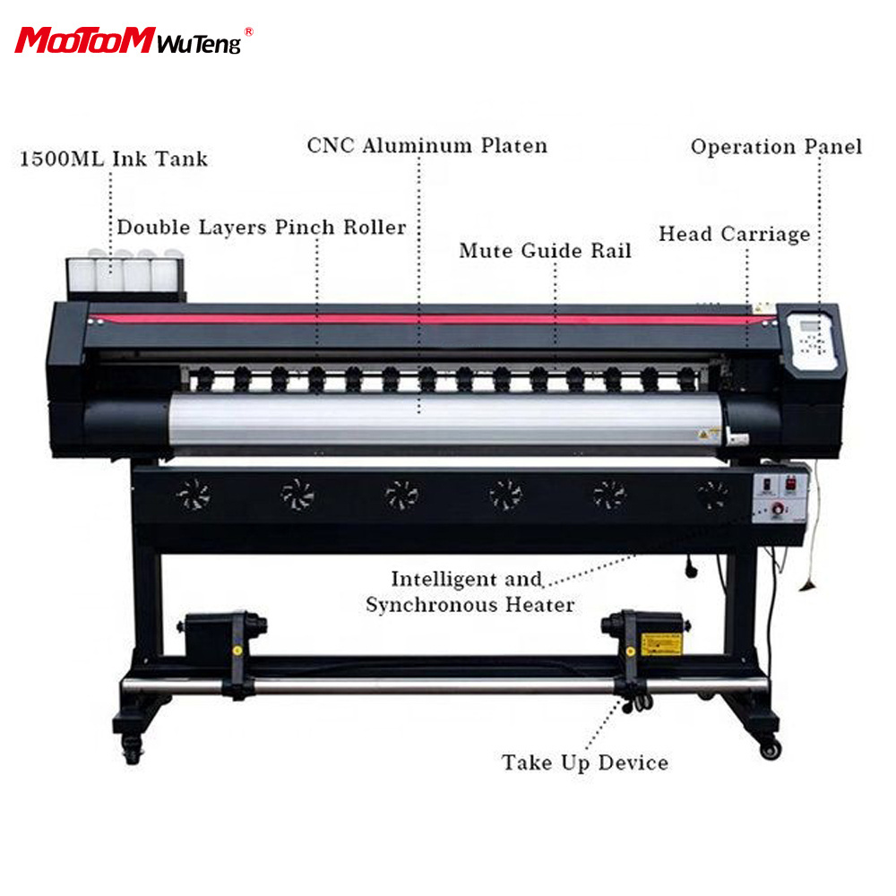 roll to roll eco solvent giant printer 3m Digital viny Printer 1800mm xp600 I3200 1.8m dx5 photo printer