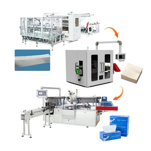 Fully Automatic Toilet And Napkin Paper Packaging Machine Napkin Tissue Folding Machine Napkin Making Machine Complete Set