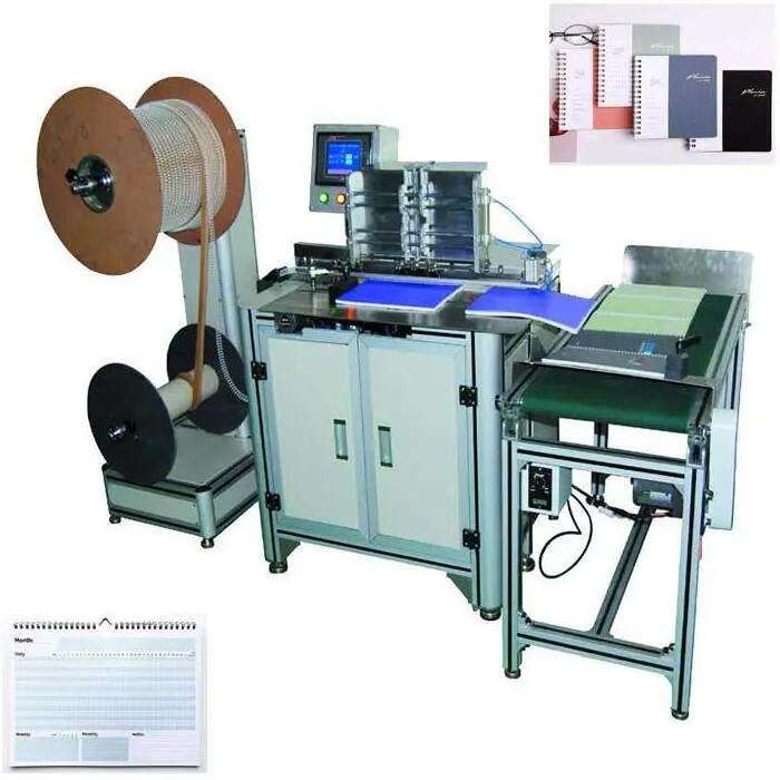 Double  Loop Notebook Book Calendar Metal Coil Binding Machine Electric Wire O Spiral Binding Machine