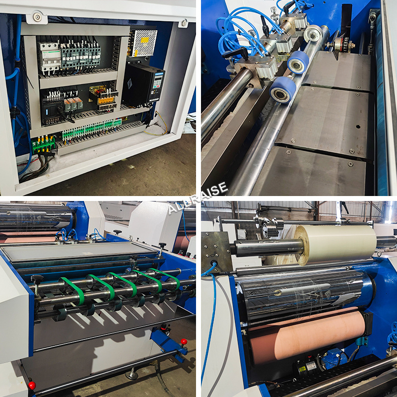 Semi Auto Sheet to Roll Laminated Ads Paper Maker Large Flyer Strong Tearing Strength Laminator Laminating Machine for Poster