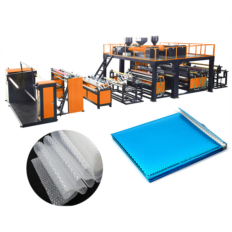 Automatic PE Extrusion Foam Air Bubble Film Wrap Machine Roll Production Maker Packaging Bubble Wrapping  Film Making Machine