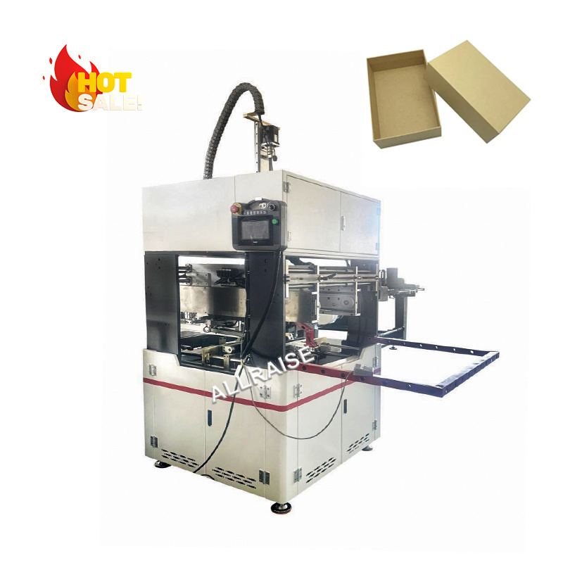 Automatic Cardboard Box Forming Machine Prices Gift Perfume Cosmetic Hard Carton Paper Box Manufacturing Making Maker Machine