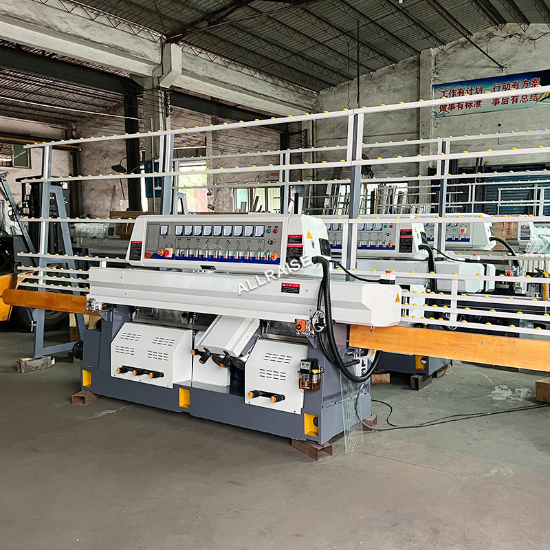 9 Motor Glass Straight Line Edge Beveling Edging Grinder Machine Glass Edge Processing Polishing Grinding Machine