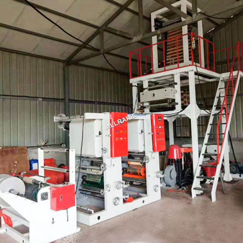 LDPE HDPE Film Blowing Machine Printing Production Line Vest Bags Sealing Cutting Printer T Shirt Plastic Bag Making Machine