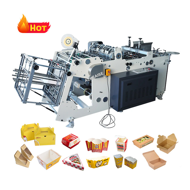 Fully Automatic Take Away Fast Food Container Maker Cake Burger Box Forming Machine Disposable Paper Lunch Box Making Machine