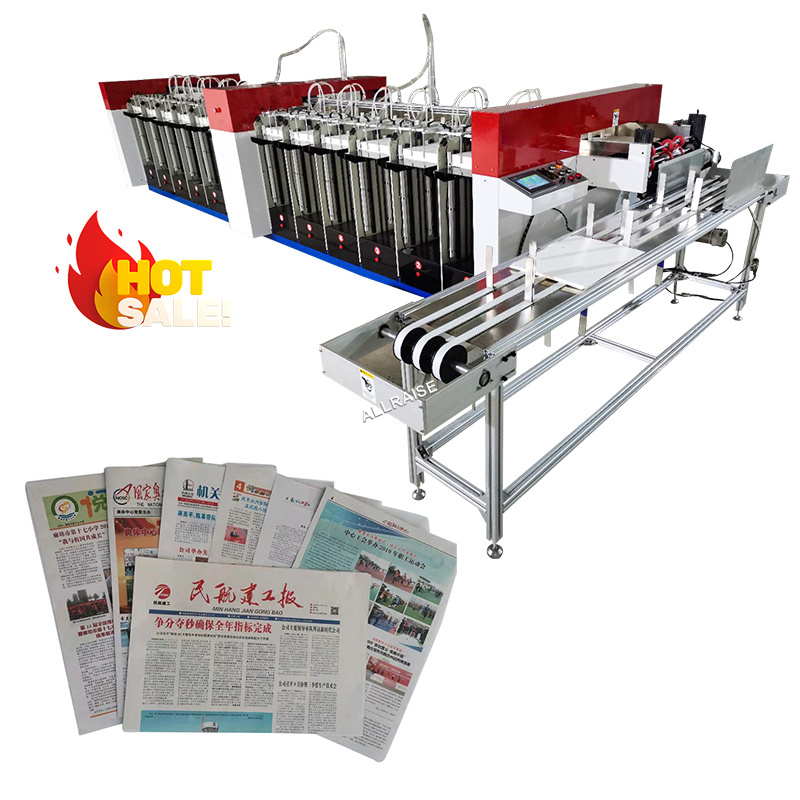 Automatic Paper Gathering Machine Textbook A3 A4 Magazine Newspaper Collating Machine Paper Collator Machine