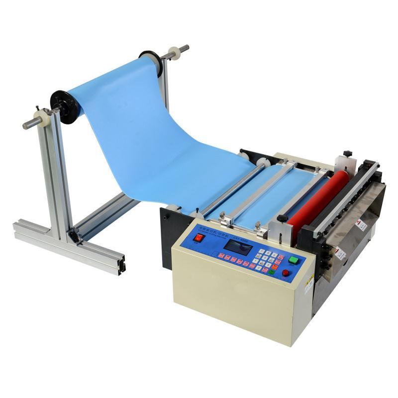 Desktop 300mm Sticker Label Roll Film Cutting Machine Plastic Film Roll To Sheet Cutter