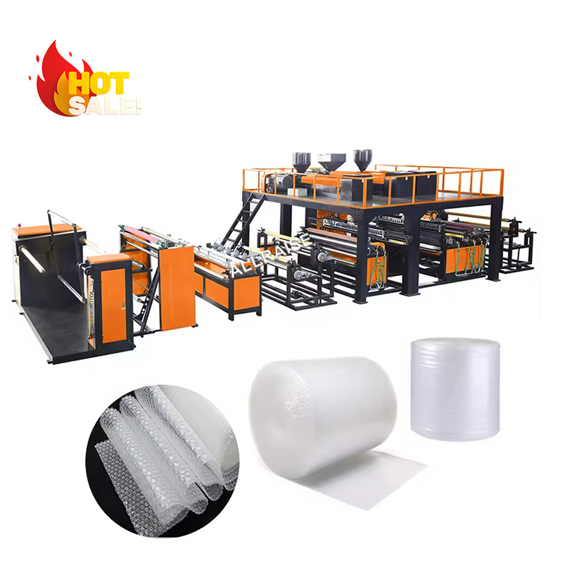 Automatic PE Extrusion Bubble Roll Wrapping Production Maker Packaging Machine Round Air Foam Bubble Film Making Machine