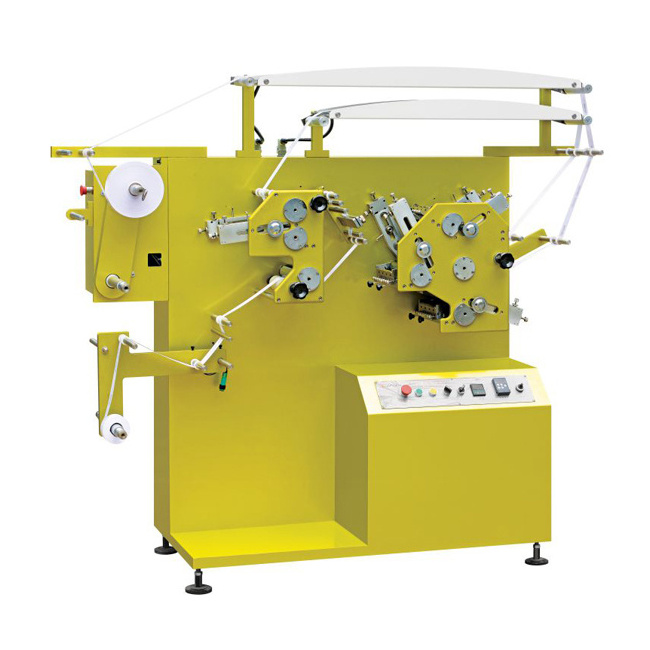 Flexo Fabric Rotary Label Printing Machine Double Side 4 Color Garment Care Flexo Label Printing Machine