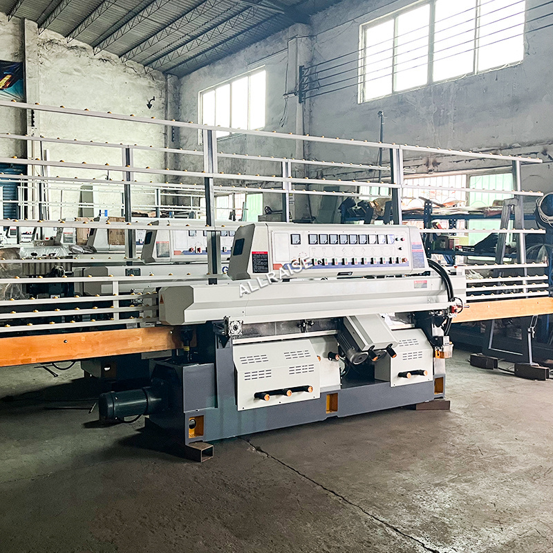 9 Motor Glass Straight Line Edge Beveling Edging Grinder Machine Glass Edge Processing Polishing Grinding Machine