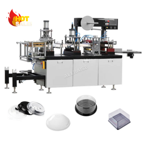 Automatic Pet PP Tea Lid Thermoforming Machine Disposable Plastic Food Container Cover Forming Coffee Cup Lid Making Machine